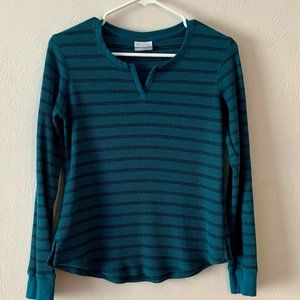 Columbia Blue Long-Sleeve Shirt Women's Small